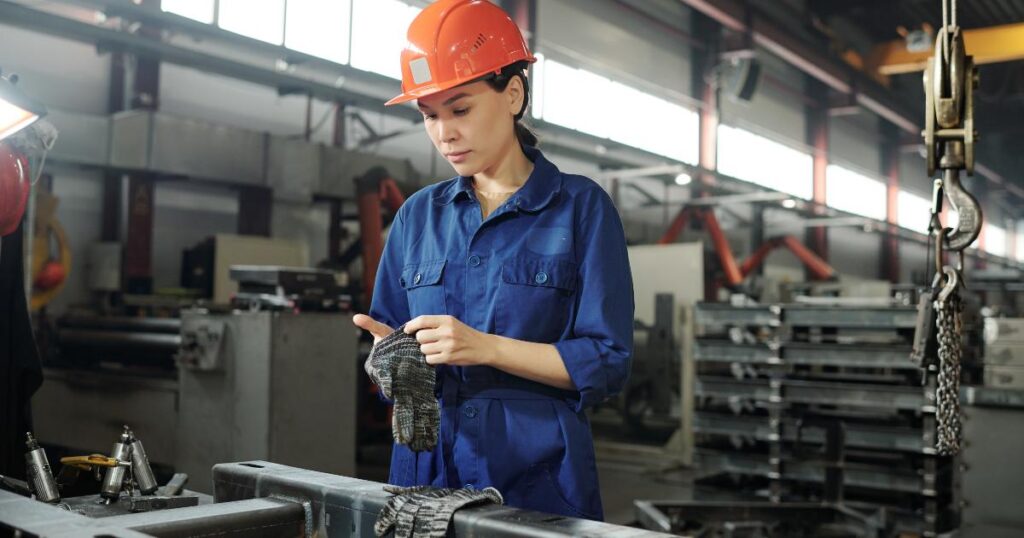 woman structural steel