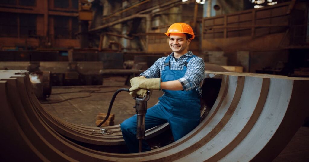 metal fabrication worker